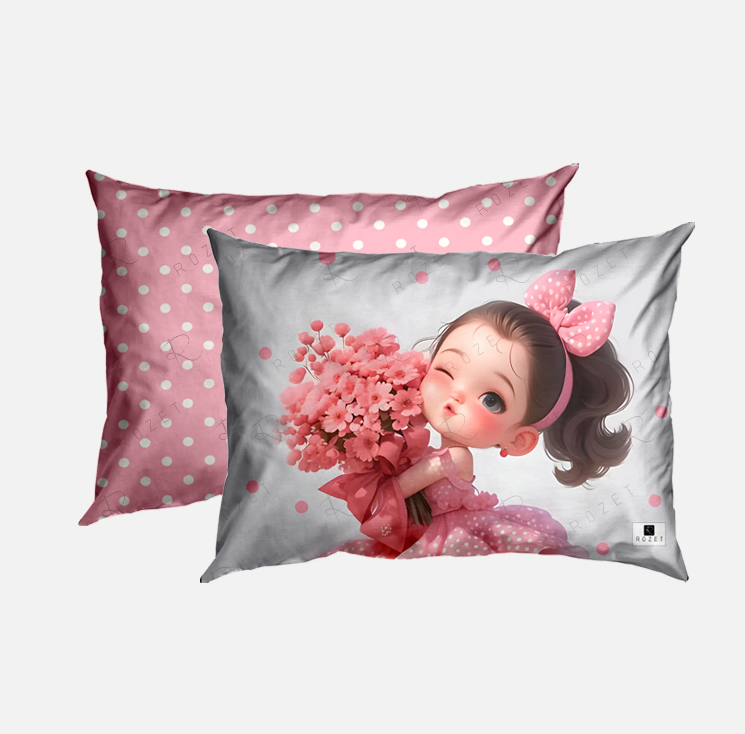 ست روتختی چاپی سه‌بعدی دو روRZ115 روبالشی